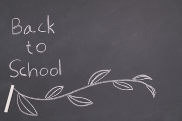 Back to school and education concept blackboard write the word Back to school