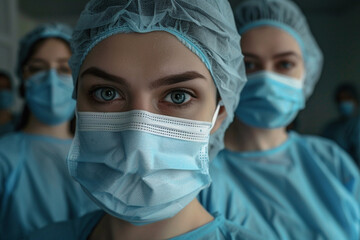people with surgical mask protective.