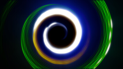 Neon circle shiny background