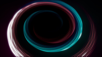 Neon circle shiny background