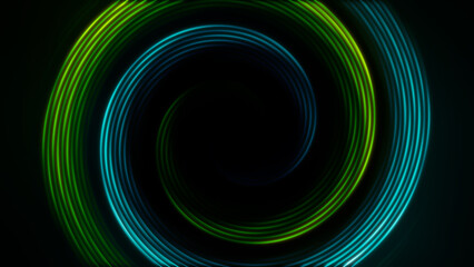 Neon circle shiny background
