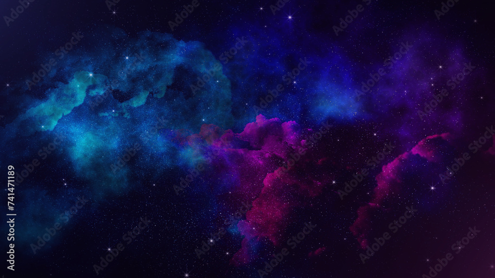 Wall mural galaxy space nebula background