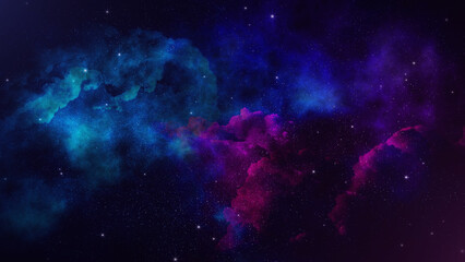 Naklejka na ściany i meble Galaxy space nebula background