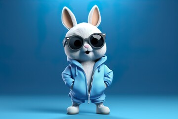 Whimsical Rabbit 3D Character Portraits: Adorable and Expressive Rabbit Renderings in Stunning 3D Detail  3d character portraits of animals rabbit © Umar
