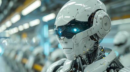 Fototapeta premium close up of a robot