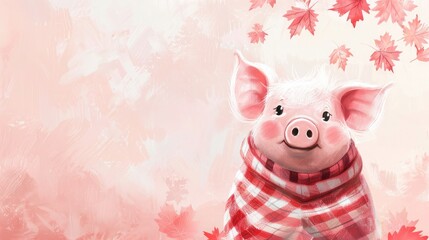 Greeting Card and Banner Design for Social Media and Educational Purpose of Canadian Bacon Day Background