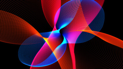 Abstract twirl gradient chaotic background	
