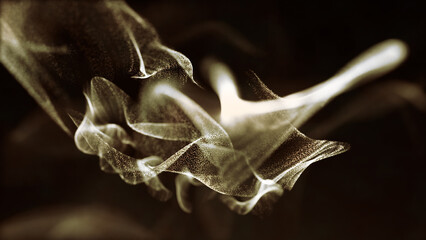 Abstract particle wave background