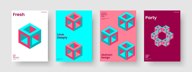 Creative Report Template. Isolated Business Presentation Layout. Geometric Book Cover Design. Poster. Brochure. Background. Flyer. Banner. Handbill. Journal. Portfolio. Advertising. Pamphlet