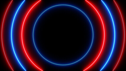 Neon colored led light path background