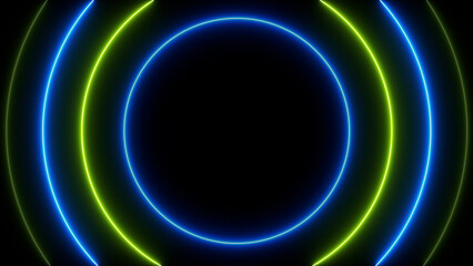 Neon colored led light path background