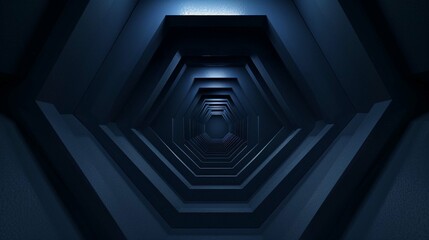 abstract blue tunnel background