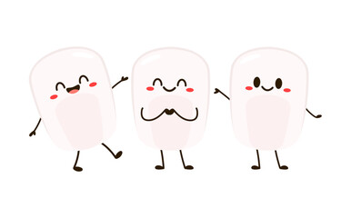 Fresh white corn vector isolated on white background. White corn mascot. White corn cartoon vector. 