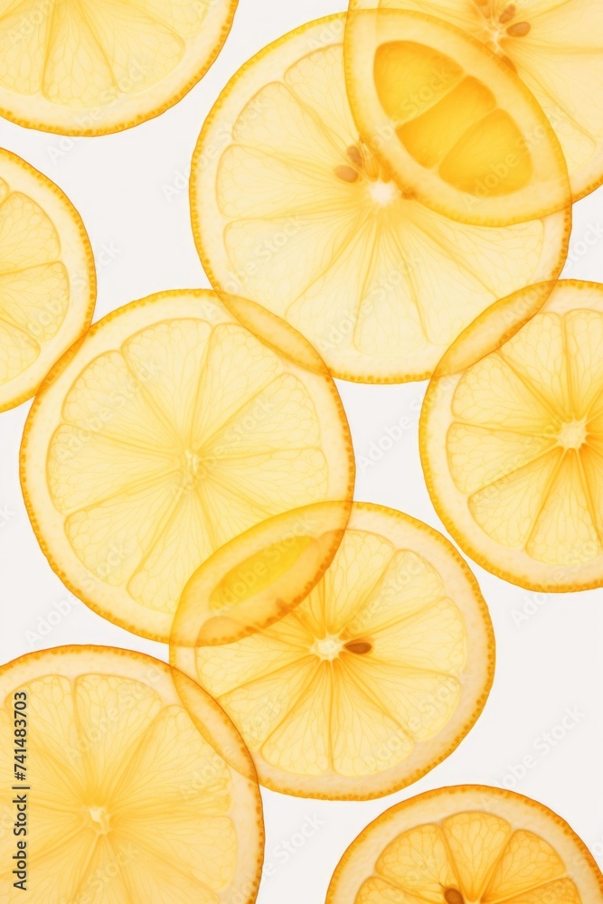 Aufkleber fresh lemon slices stacked on top of each other. great for food and beverage concepts