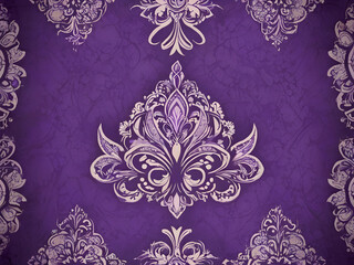 batik background with the dominant color purple