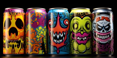 Energetic Beverages: Buzz To The Extreme with Creative Marketing. Concept Energy Drinks, Marketing Strategies, Excessive Caffeine, High-Octane Advertising, Extreme Branding