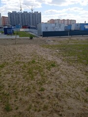 Fototapeta premium construction of buildings in the city