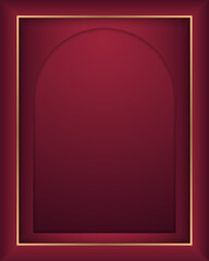 Red background with photo frame