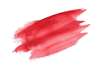 Paint brush stroke isolated on transparent background. PNG