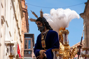 Fototapeta premium Paso de Misterio de la hermandad de Jesús cautivo de San Pablo, semana santa en Sevilla