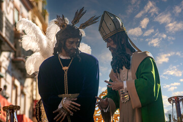 Nuestro Padre Jesús en Su Soberano Poder ante Caifás de la hermandad de san Gonzalo de Sevilla