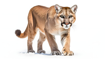 Puma on white background