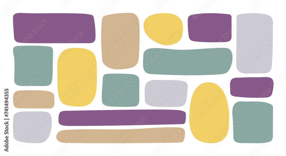 Poster doodle multicolored textbox set. hand drawn blank quote frames template collection. empty text box c