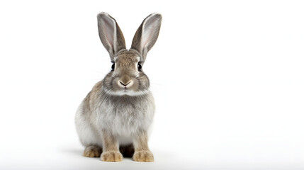Obraz premium Rabbit on white background
