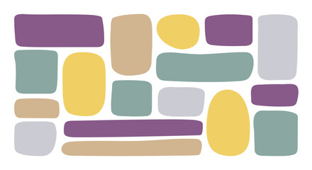 Doodle multicolored Textbox set. Hand drawn Blank quote Frames template collection. Empty text Box circles rectangles and squares isolated on white background. Simple backgrounds for information