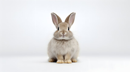 Fototapeta premium Rabbit on white background