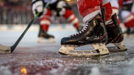 Hockey player's skates