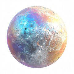 Multicolored iridescent celestial orb