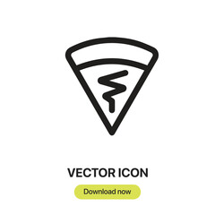 Crepe icon vector. Linear-style sign for mobile concept and web design. Crepe symbol illustration. Pixel vector graphics - Vector.	
