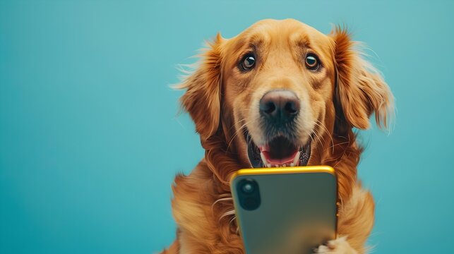 Dog Using Smartphone Dog With Cell Phone Images – Browse 19,774 Stock Photos, Vectors, and ...