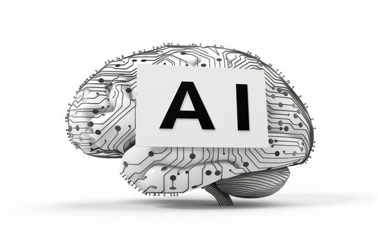 AI Brain Chip fetch decode execute cycle. Artificial Intelligence neurotransmitter action mind extrasensory perception axon. Semiconductor tsv circuit board action potential