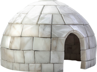 Igloo, transparent background