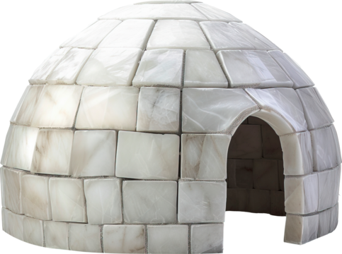 Igloo, transparent background