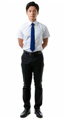 Fototapeta premium Portrait of a businessman isolated on a white background