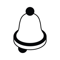 Visually perfect notification bell isometric vector design, ringing bell icon