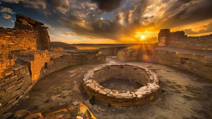 Rolgordijnen Chaco Culture National Historic Park. © UsamaR