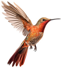 Obraz premium Hummingbird isolated on transparent background. PNG