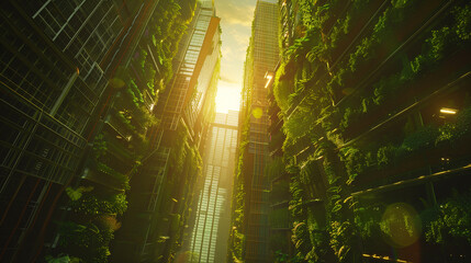 modern vertical farming technology, vertical agriculture farm, eco friendly green tech