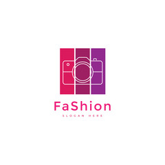 fashion colorful logo design graphic vector