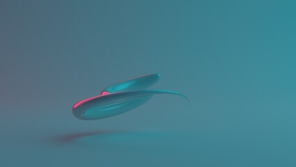 Neon Glow Abstract Metallic Curves