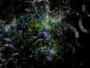 Imaginatory fractal abstract background Image