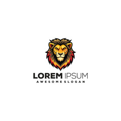 Lion mascot esports logo design