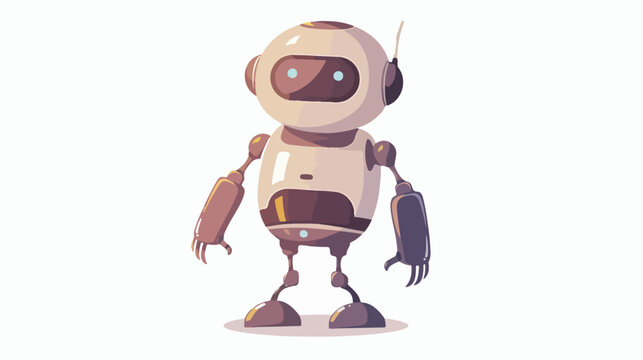 Artificial intelligence vector flat isolated illustration