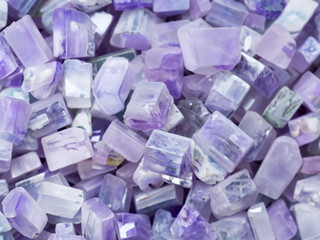 amethyst geode crystals with natural mineral