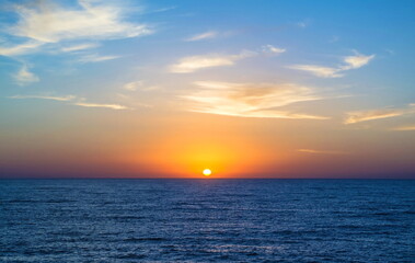 Naklejka na ściany i meble Bright Sunrise over the Black Sea
