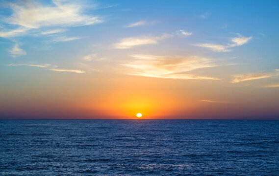 Bright Sunrise over the Black Sea